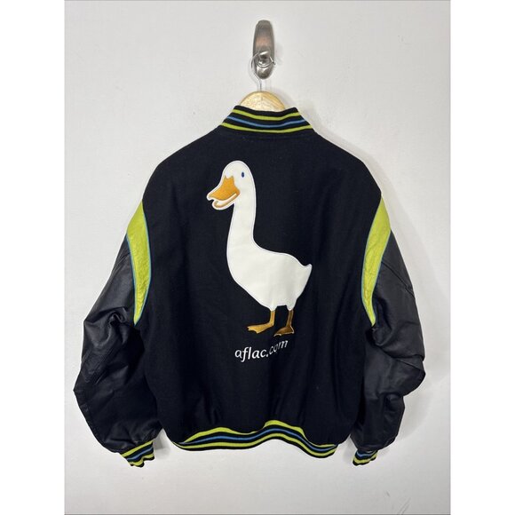 JH Designs Carl Edwards #99 Racing Jacket Aflac Reversible Mens Large L - Picture 2 of 7